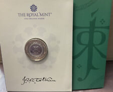 JRR Tolkien 2023 BU £2 Coin, Celebrating Tokien, Royal Mint w/ Edge Inscription picture
