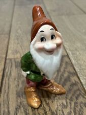 Vintage Walt Disney Snow White and the Seven Dwarfs BASHFUL Ceramic Figurine 5