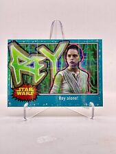 1/1 CUSTOM ART CARD 2017 TOPPS Journey to Star Wars: The Last Jedi #83 Rey alone picture