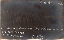 RPPC T.E.M. Laboratory Condenser Discharge Through Inductive Resistance 12/31/12 picture
