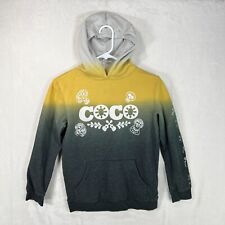 Disney Pixar Hoodie Youth Large COCO Yellow to Black Ombre' Hooded Sweatshirt picture