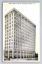 Camden NJ-New Jersey, West Jersey Trust Co Building, c1938 Vintage Postcard picture