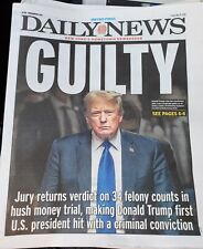 New York Daily News Newspaper Trump Guilty Convicted May 31st 2024 - 5/31/2024 picture