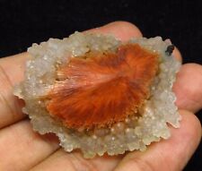 Red scolecite with chalcedony (non-precious natural mineral) # 3368 picture