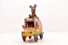 VTG Ocumicho Pottery Mexican Folk art DEVIL Riding on CAR DIABLO Figure Statue picture