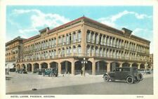 Autos Hotel Luhrs Phoenix Arizona Bolres Teich 1920s Postcard roadside 9098 picture