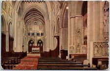 VINTAGE POSTCARD INTERIOR OF BUCKFAST ABBEY BENADICTINE CHURCH AT DEVON ENGLAND picture