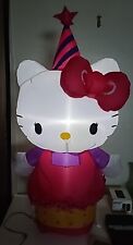 Gemmy Hello Kitty 3.5 ft Birthday Party Air Blow Up Inflatable 2014 Lights Up picture