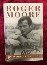 Fantastic Roger Moore 007 My Word Is My Bond +  Book COA picture