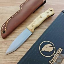 Casstrom No.10 Swedish Forest Fixed Knife 14C28N Steel Blade Curly Birch Handle picture