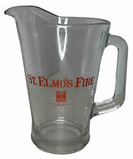 RCA/Columbia St Elmo's Fire Promo Glass Pitcher Rare Vintage 1986 9 In' Tall picture