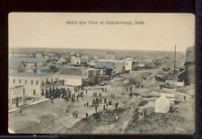 Bird's eye view of Gainsborough Saskatchewan Canada Historic Old Photo picture