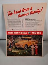 Top hand from a famous family international truck advertisement on cardboard bac picture