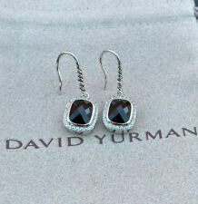 David Yurman Noblesse Black Onyx Dangle Drop Diamond Ladies 925 Silver Earrings picture