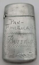 1901 Pan American Exposition Aluminum Match Safe, Buffalo, NY Pocket Vesta picture