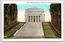 c1930s Lincoln Memorial Hall Farm Birthplace Hodgenville Kentucky KY Postcard picture