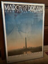 Vtg MARTIN LUTHER KING MARCH FOR THE DREAM 1983 Poster 20th Anniversary ORIGINAL picture