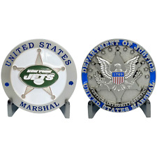 EL12-005 New York Football New Jersey United States NY US Marshal Challenge Coin picture