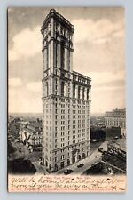 New York City, New York Times Building, Antique Souvenir Vintage Postcard picture