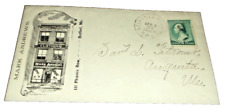 MARCH 1889 BELFAST AND MOOSEHEAD LAKE BELFAST & BURNHAM RPO HANDLED ENVELOPE picture