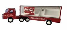 Vintage 1970s Buddy L Die Cast Coca-Cola Truck & Trailer Toy picture