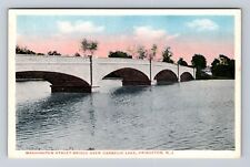 Princeton NJ-New Jersey, Washington Street Bridge, Antique, Vintage Postcard picture