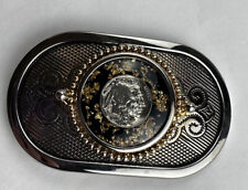 Silver And Gold Indian Nickel Belt Buckle picture