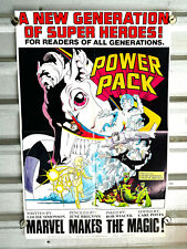 vtg 1984 Marvel Comics Power Pack Dealer in Store Advertising Poster  picture