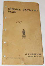VINTAGE 1940 JI CASE 'INCOME PAYMENT PLAN' BOOK BUY NEW & USED ON CASE CREDIT picture