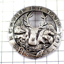 Limited Vintage Silver Hunting Pin Badge Deer Wild Boar Bear and more from picture