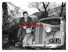 CLARK GABLE CANDID PHOTO -Sitting on his 1938 Dodge Westchester Woodie Wagon Car picture