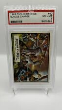 1962 Topps Civil War News #60 Suicide Charge PSA 8 NM-MT picture