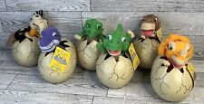 Lot Of 6 The Land Before Time Littlefoot Plush In Egg Character Tags Cera Spike picture