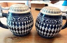2 Vintage Authenic Made In Germany Beer Steins picture
