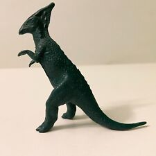 Vintage Marx Parasaurolophus Dinosaur Dark Green Figure picture