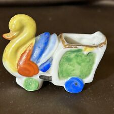 Antique MK Japan Miniature Antique Swan Toothpick Holder Great For Easter picture
