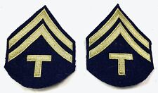 WWII US NCO T5 TECH CORPORAL JACKET RANK CHEVRONS INSIGNIA  picture