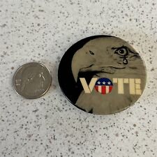 VOTE Vintage Crying Bald Eagle Political Pin Pinback Button #45064 picture