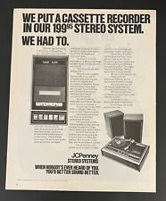 JC Penney Stereo Systems 1971 Life Print Add 13x11 70s Technology picture