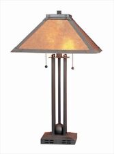 60 W X 2 Table Lamp With Mica Shade picture