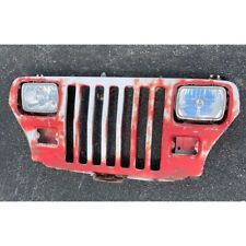 Jeep Wrangler YJ 87-95 OEM Red White Front Grille Grill Nose READ No Bezels picture