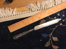 Antique Ornate Embossed Silver Plate EPNS Sheffield Serrated Cake Knife 11''L picture