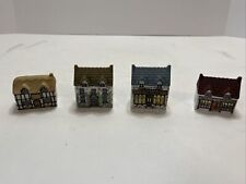 Wade England Whimsey Village, Lot of 4 Miniature Porcelain Pieces picture