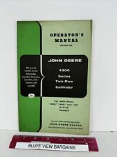 1950's John Deere Operator's Manual OM-N29-1058 Two Row Cultivator 4300 Series picture