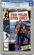 James Bond For Your Eyes Only #1 CGC 9.8 1981 0708522023 picture