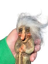 Vintage Fosse Troll Figurine Old Woman Witch 4.5