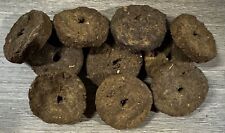 Cow Dung Cakes For Pooja, Agnihotra, Havan & Rituals (Pack Of 10pcs SM) -Organic picture