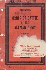 680 Page War Department March 1945 Order Of Battle Of The German Army on Data CD picture