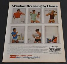1979 Print Ad Hanes Window Dressing Underwear Comfort Briefs Men Bottom Art picture
