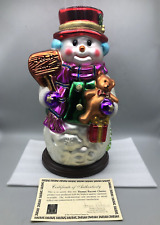 Thomas Pacconi 30 Years Classics 2004 Blown Glass Collectible Snowman 16